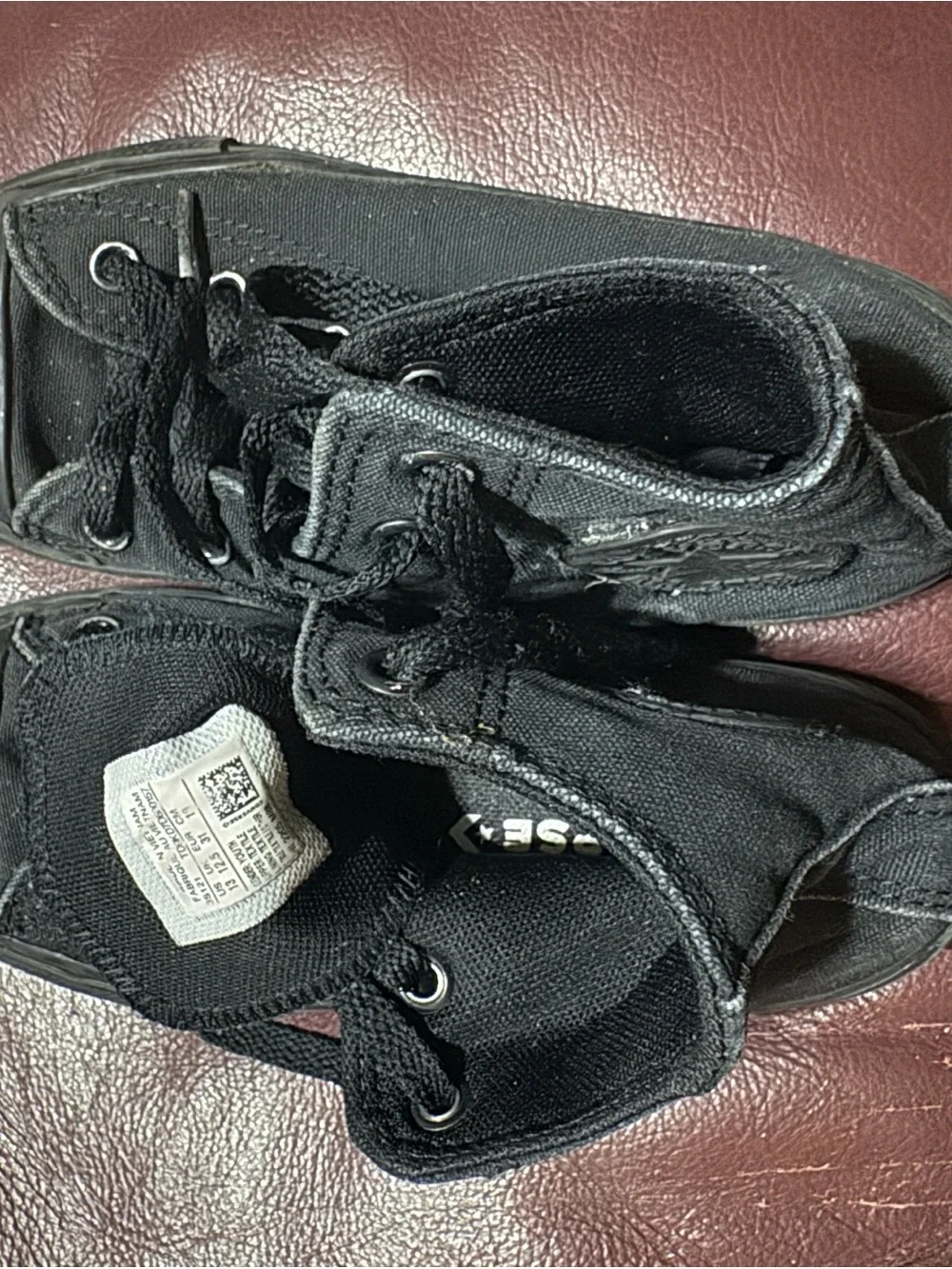 Converse Black Canvas Slip-On All Star Sneakers
